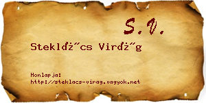 Steklács Virág névjegykártya
